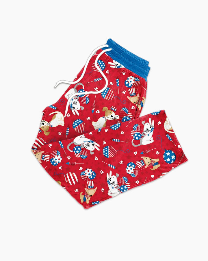 Red, White & Woof Family Matching Bamboo Men's Pajama Set