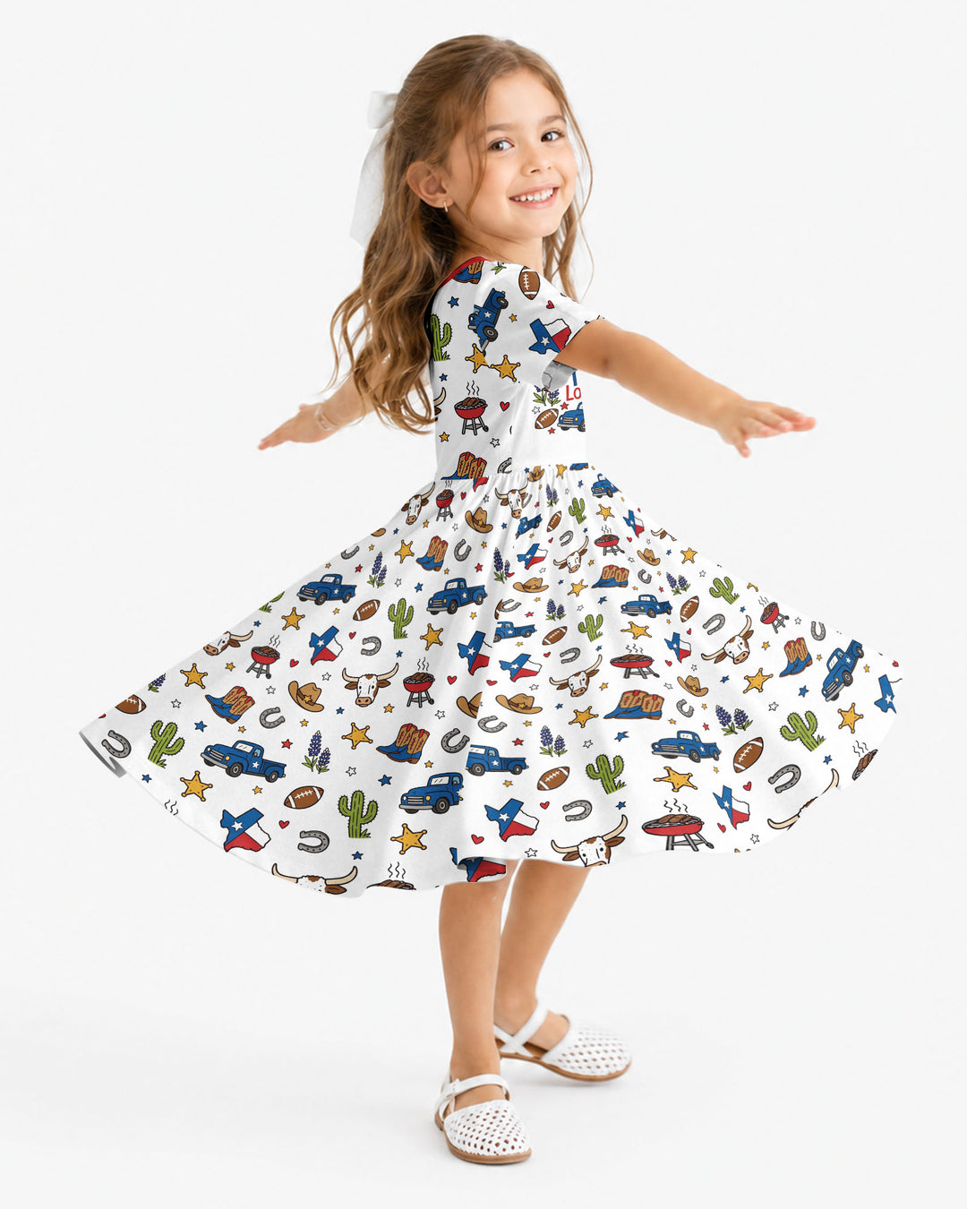 Someone in Texas Loves Me Bamboo Twirl Dress