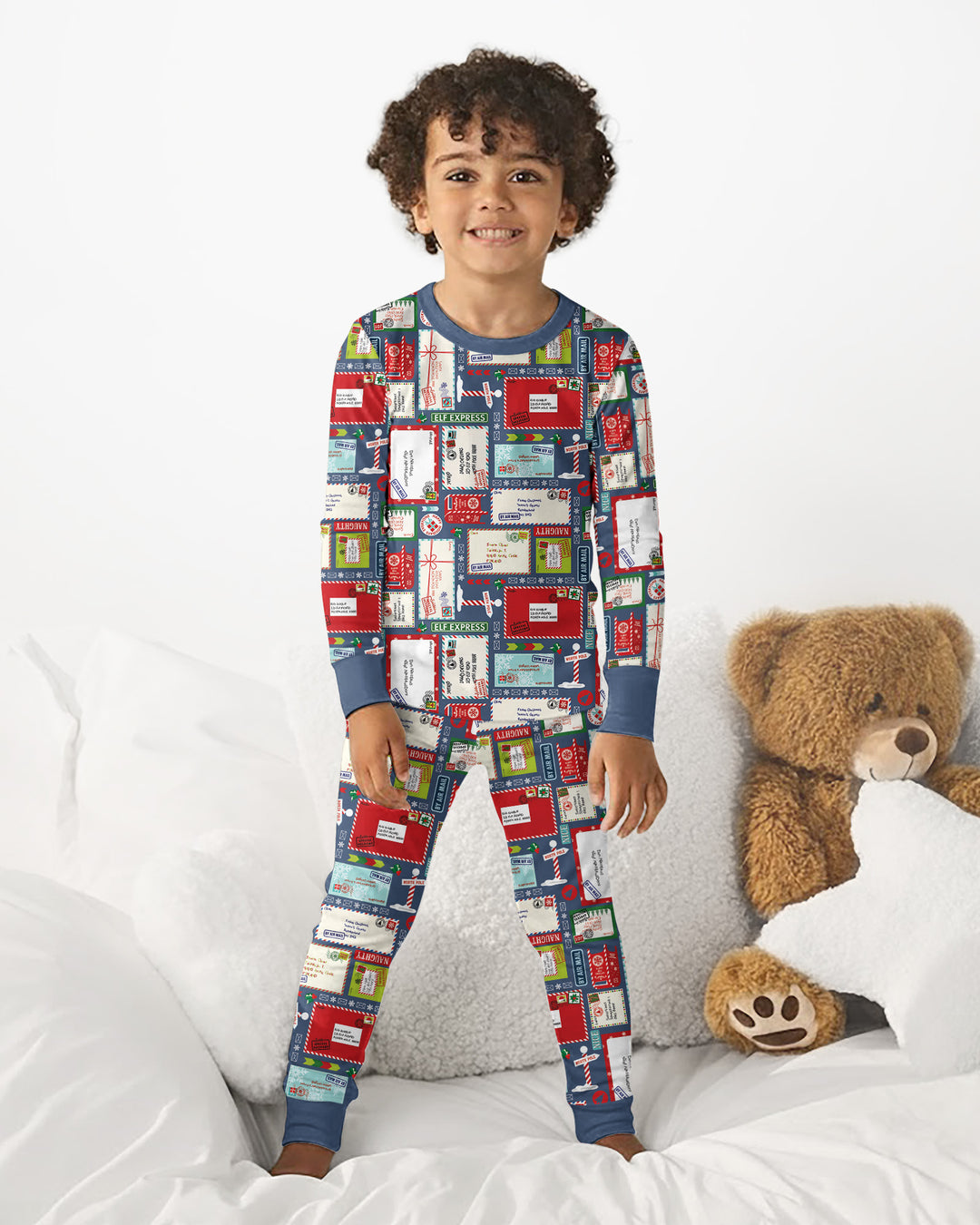 Dear Santa Bamboo Two Piece Long Sleeve Pajama Set