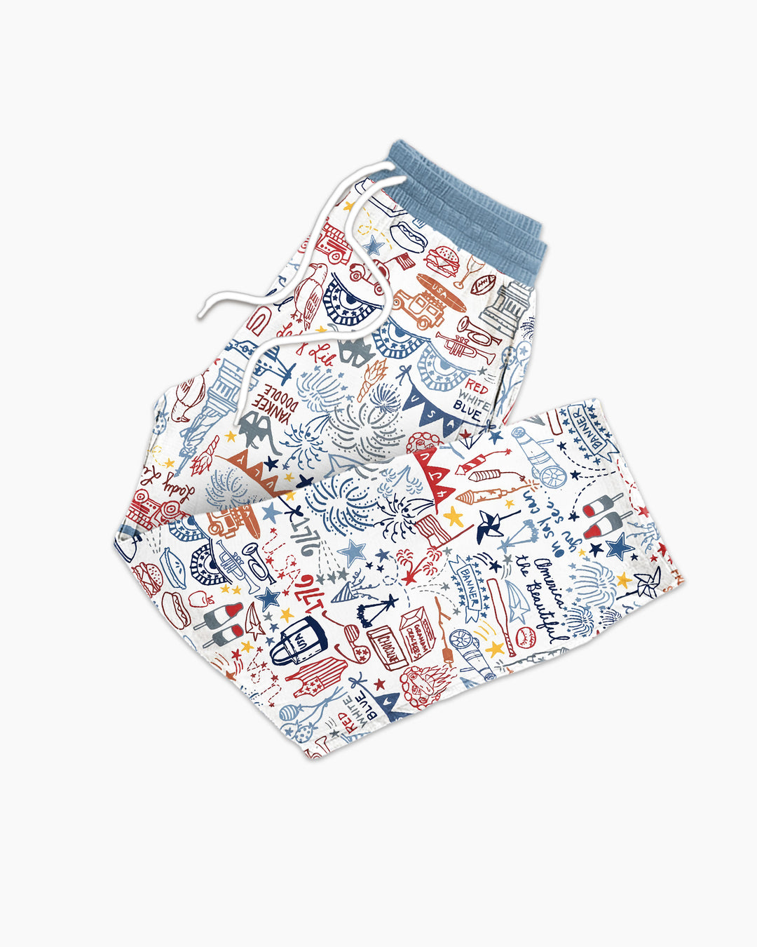 Liberty Doodle 250th Family Matching Bamboo Men's Pajama Set