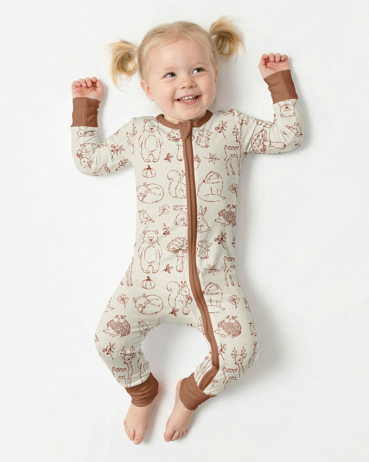 Autumn Woodland Bamboo Convertible Zippy