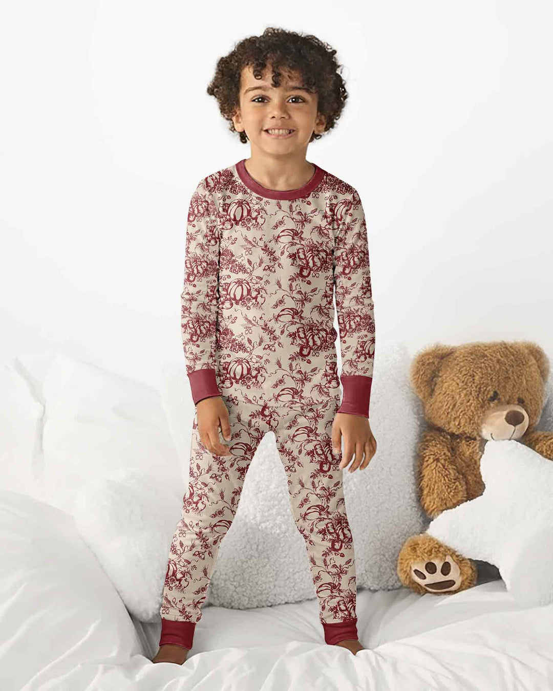 Template Bamboo Two Piece Long Sleeve Pyjamas Set