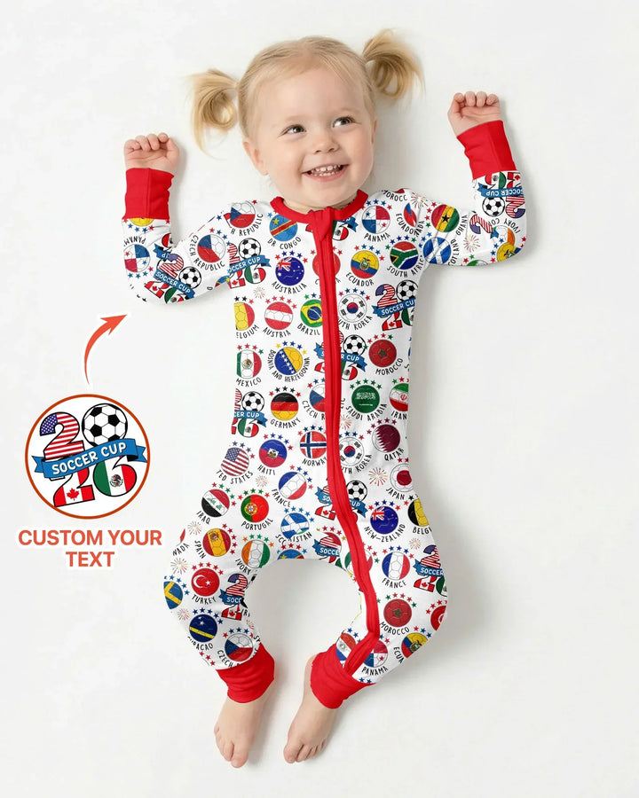 The World Plays Here 2026 Soccer Tour Bamboo Convertible Zippy