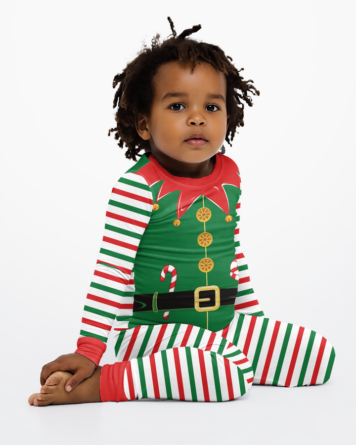 Cutest Little Elf Bamboo Two Piece Long Sleeve Pajama Set