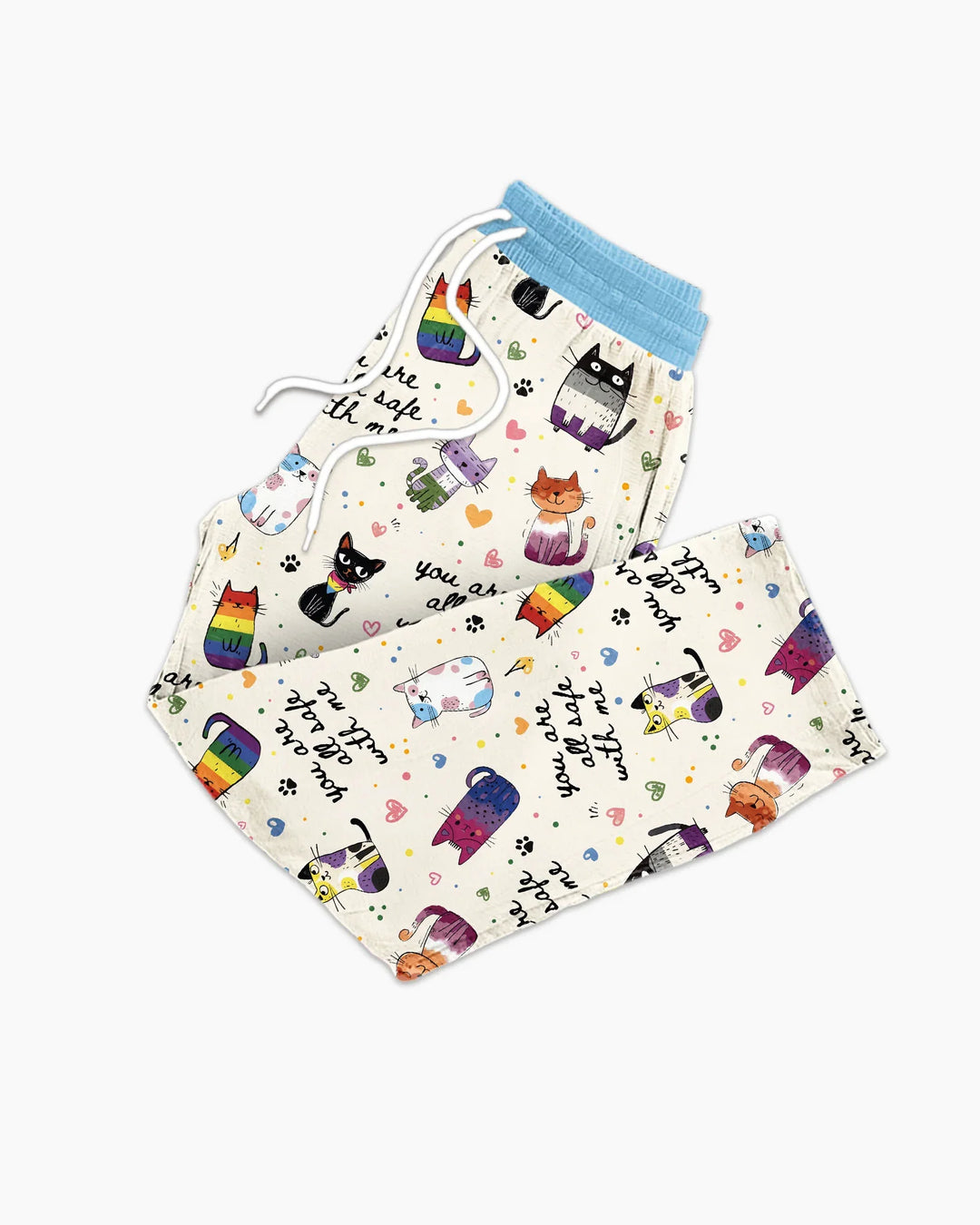 Loved & Safe Kitties Family Matching Bamboo Men's Pajama Set