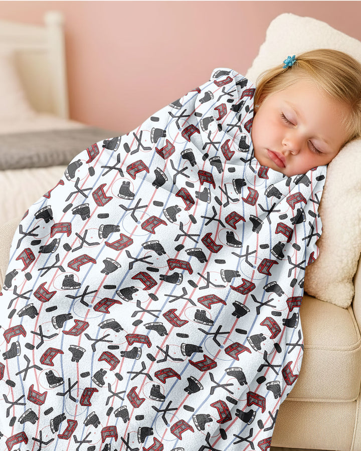 Hockey Rink Bamboo Blanket