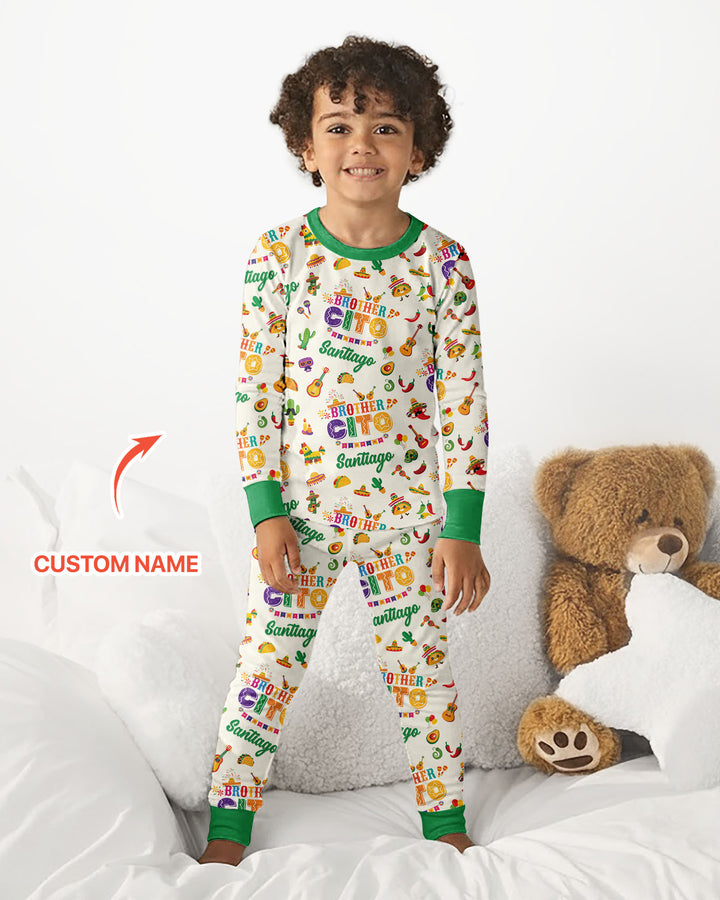 My First Fiesta Bamboo Two Piece Long Sleeve Pajama Set