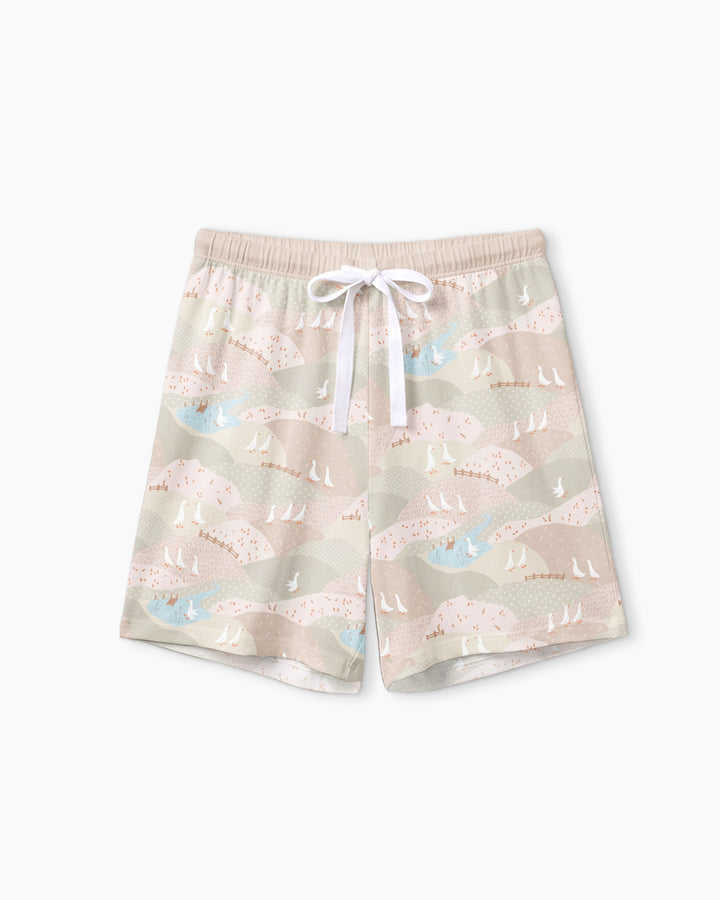 Wandering Geese Family Matching Bamboo Women Short Sleeve Short Pajama Set