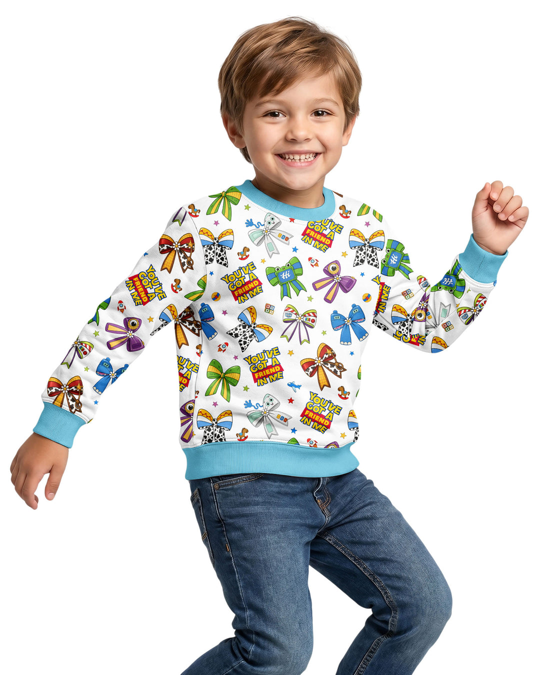 Magical Mirror Bow Bamboo Crewneck Sweatshirt