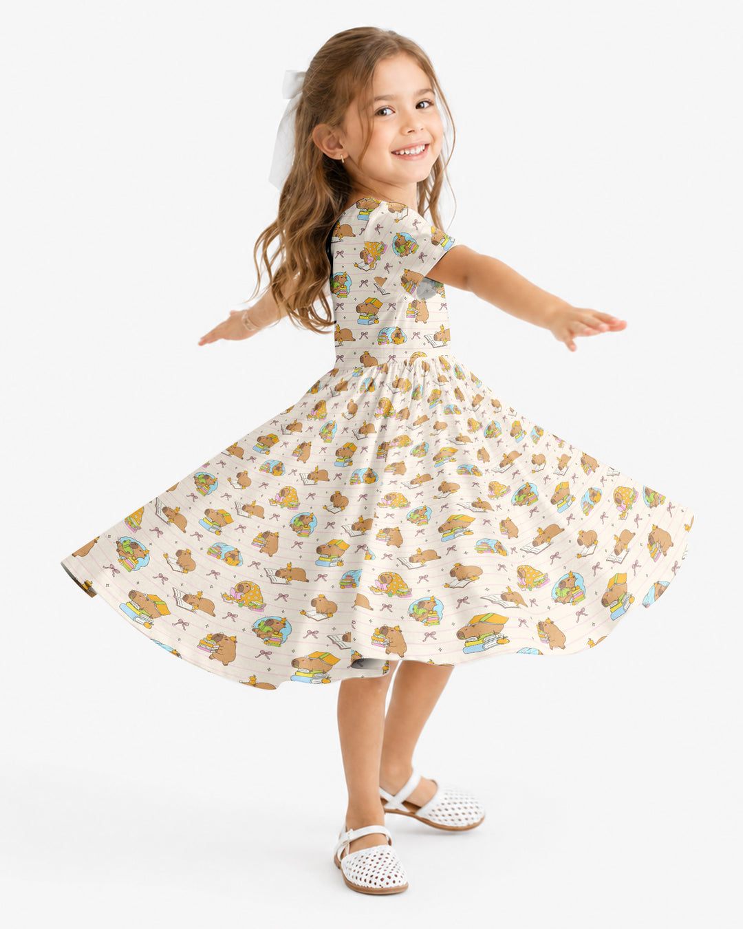 Sweet Study Capy Bamboo Twirl Dress