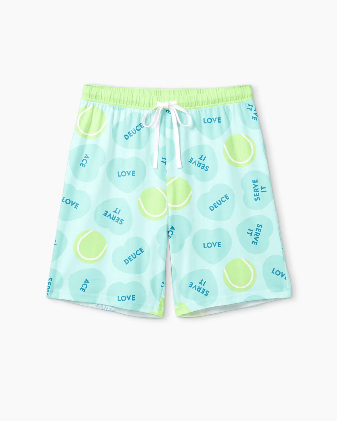 Tennis with Love Bamboo Men Short Sleeve Short Pajama Set