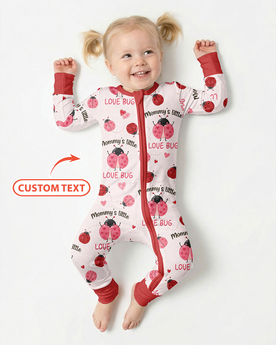 Personalized Grandma's Little Love Bug Bamboo Convertible Zippy