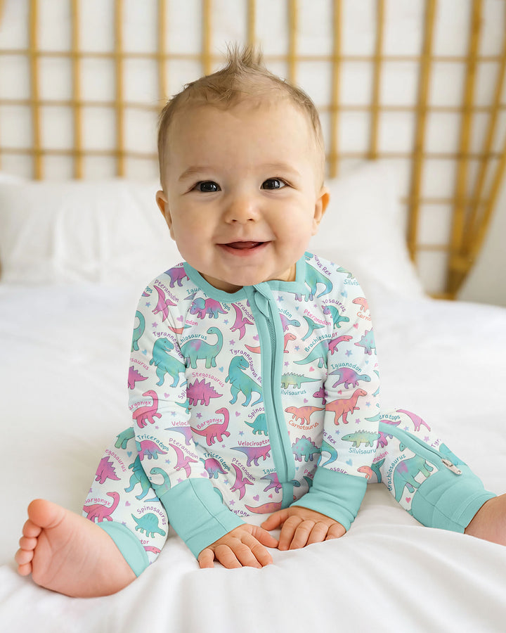 Pastel Dino Bamboo Convertible Zippy