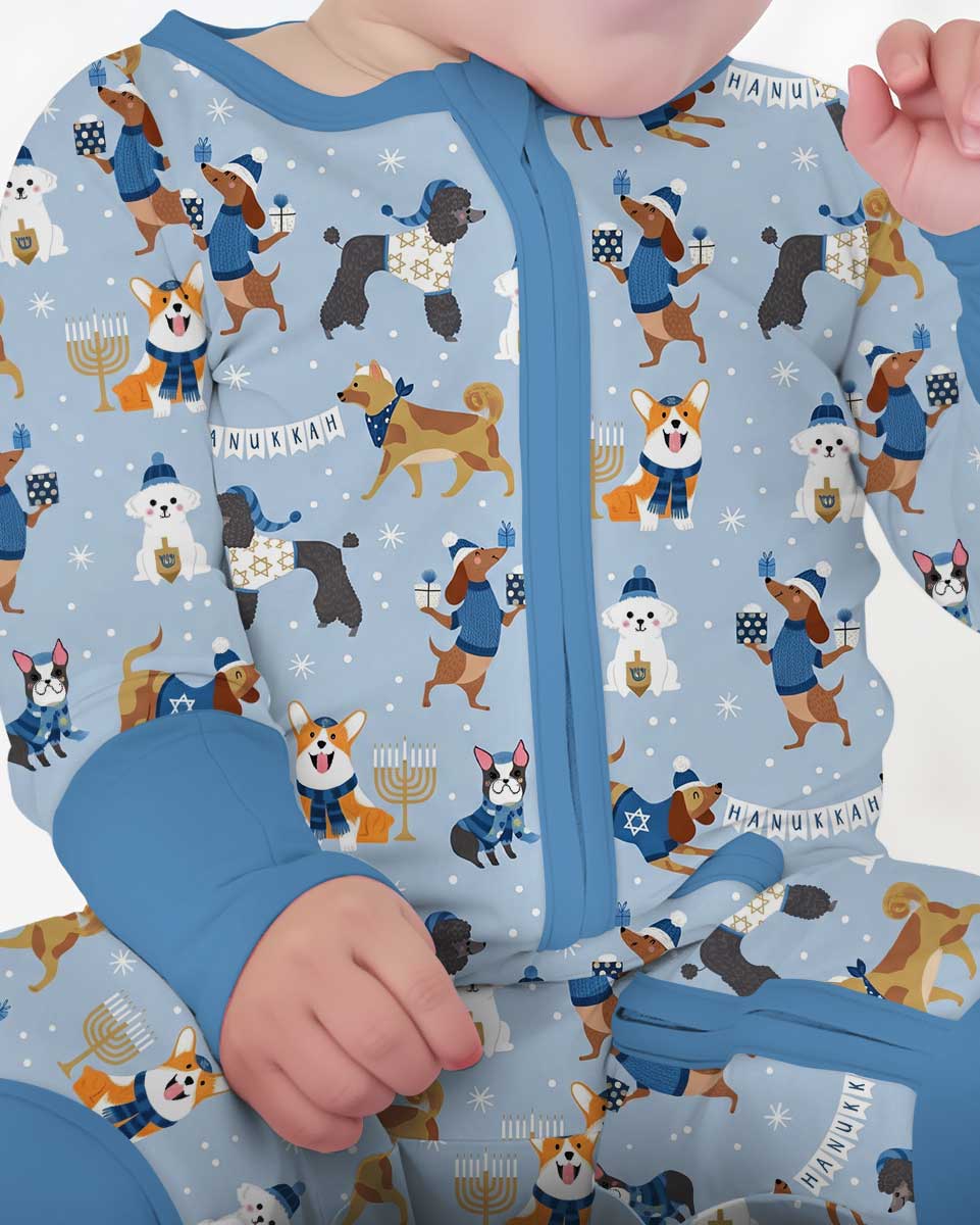 Hanukkah Dogs Bamboo Convertible Zippy