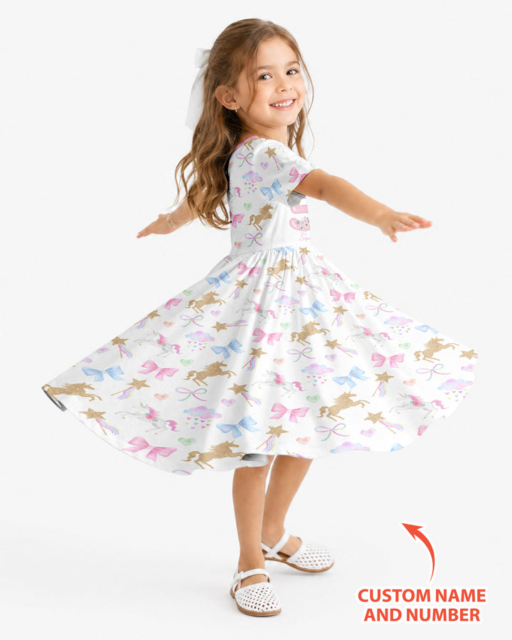 Custom Name When I Wake Up I Will Be Birthday Bamboo Twirl Dress