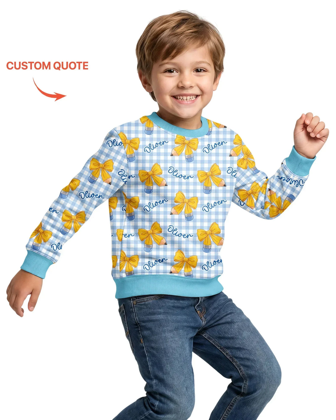Coquette Back To School Bamboo Crewneck Sweatshirt