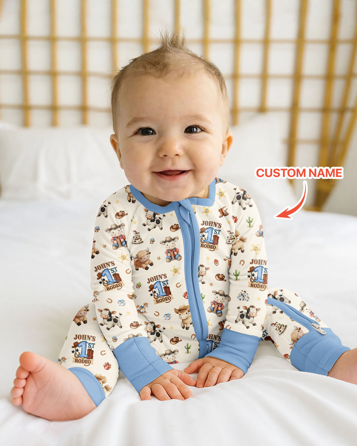 Custom Name First YeeHaw Birthday Bamboo Convertible Zippy