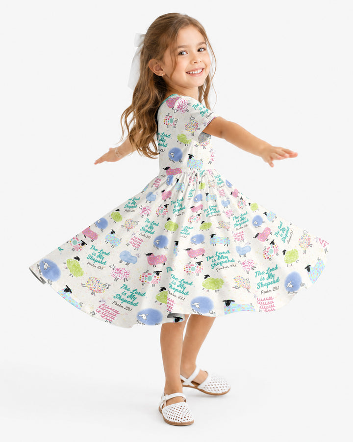 The Lord Is My Shepherd Psalm 23 Bamboo Twirl Dress