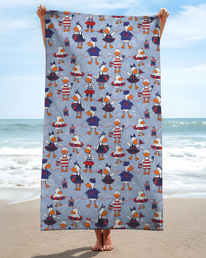 Freedom Floaties Family Matching Bamboo Beach Towel