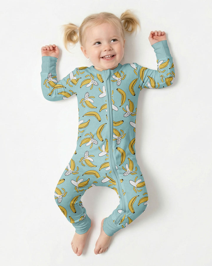 Bananas Bamboo Convertible Zippered Romper