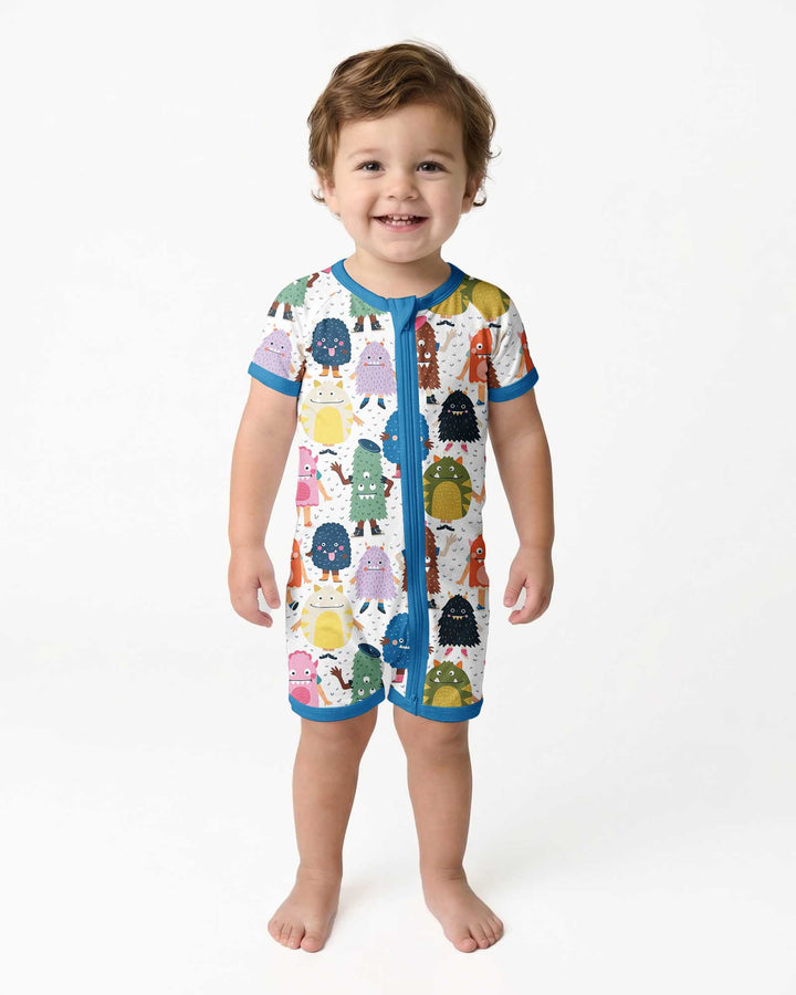 (Not So) Scary Monsters Bamboo Shorty Zippy