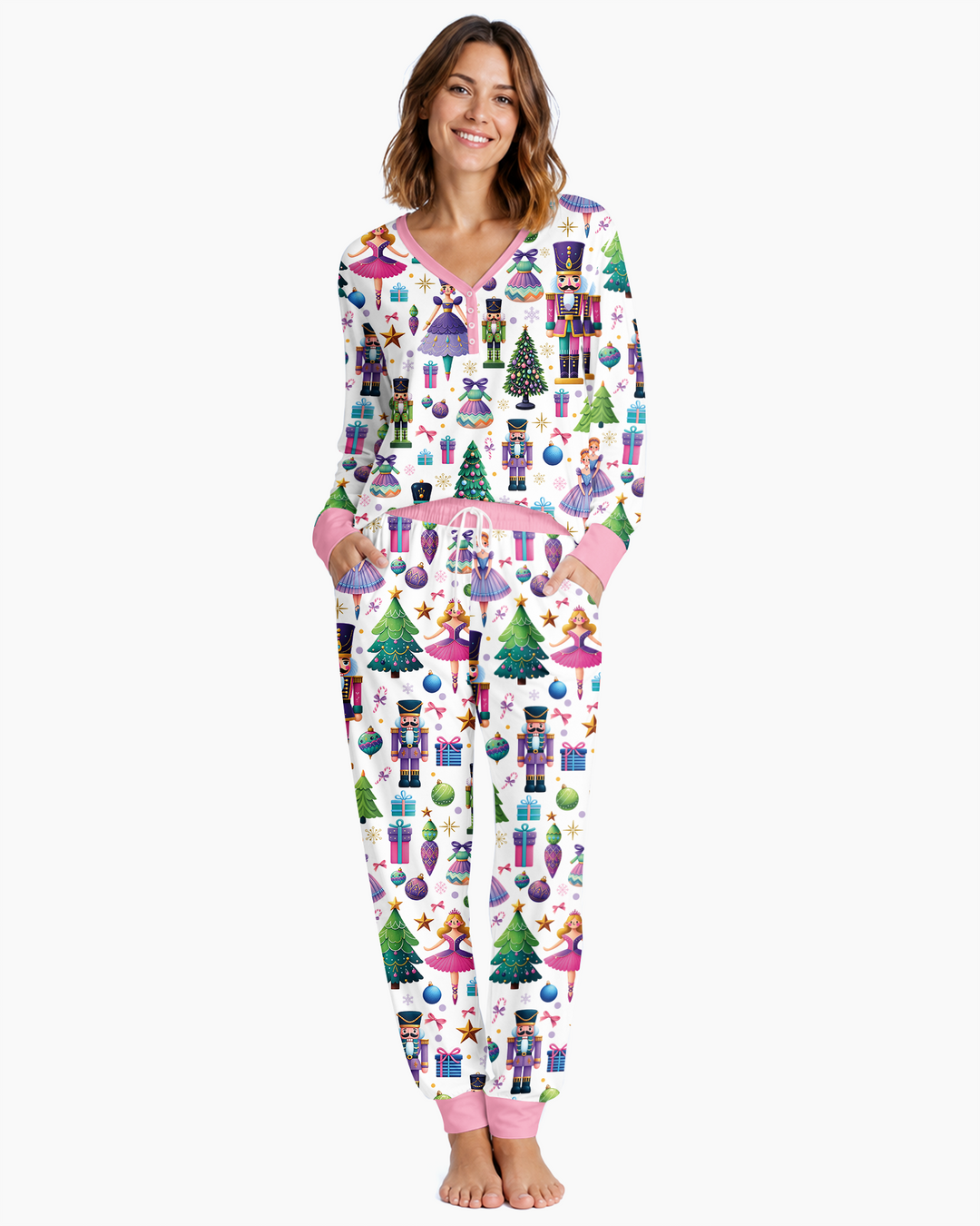 Nutcracker Wonderland Bamboo Women Pajama Set