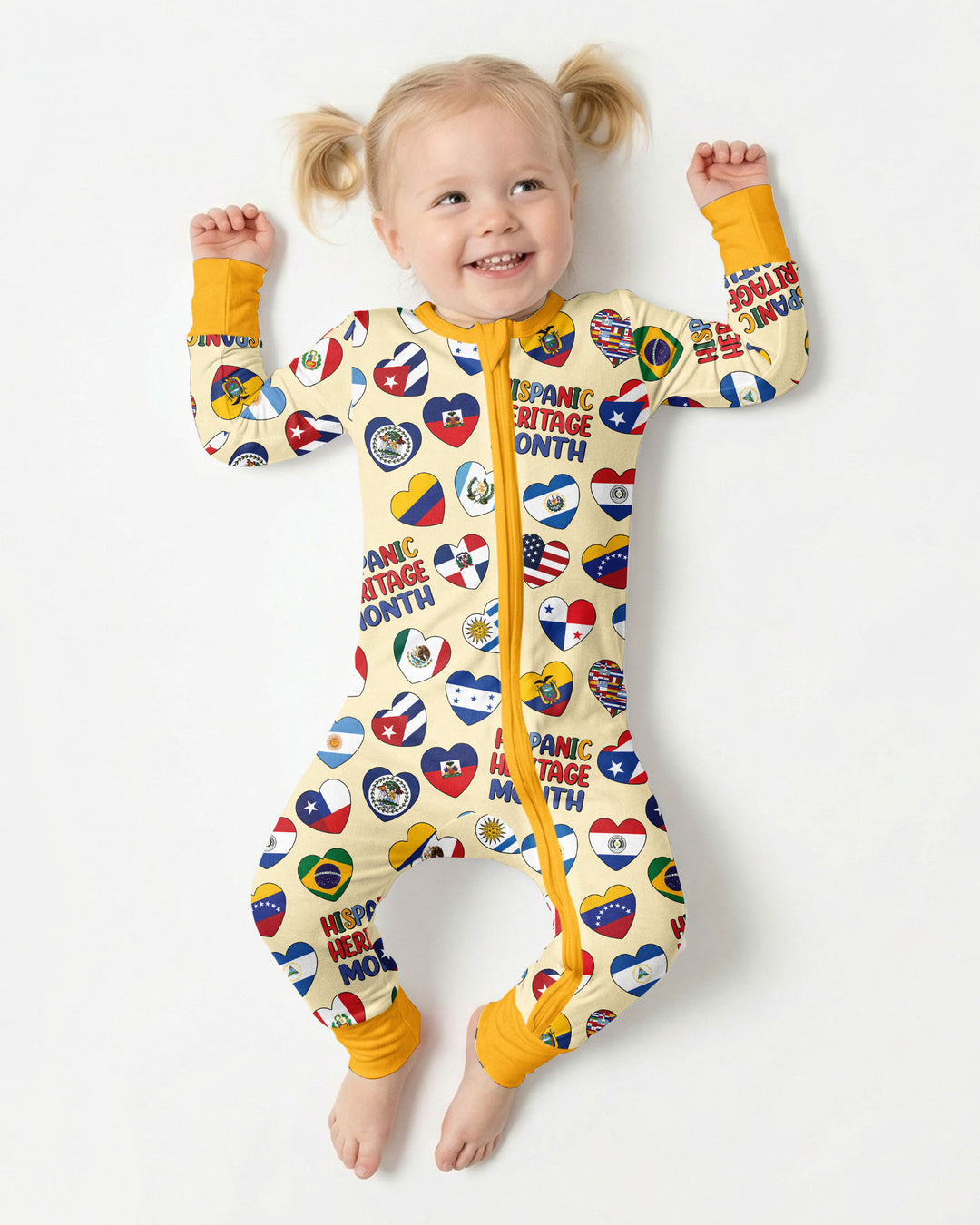 Country Flags Hispanic Heritage Month  Bamboo Convertible Zippy