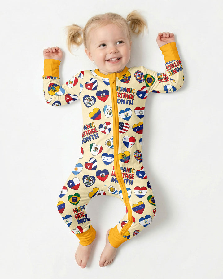 Country Flags Hispanic Heritage Month  Bamboo Convertible Zippy