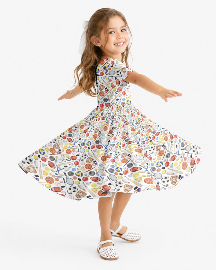 So Much Fun with Sports Bamboo Twirl Dress