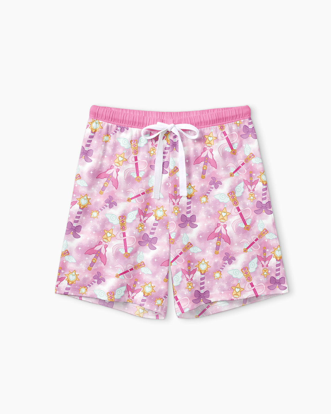 Kawaii Magical Girl Wand Bamboo Women Short Sleeve Short Pajama Set