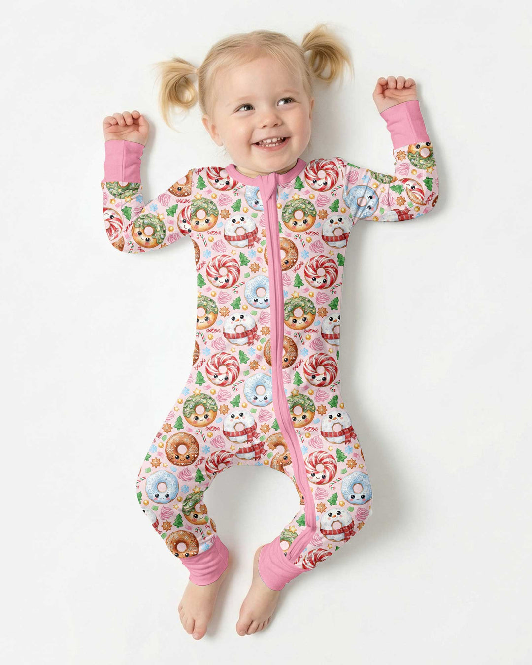 Kawaii Christmas Donuts Bamboo Convertible Zippy