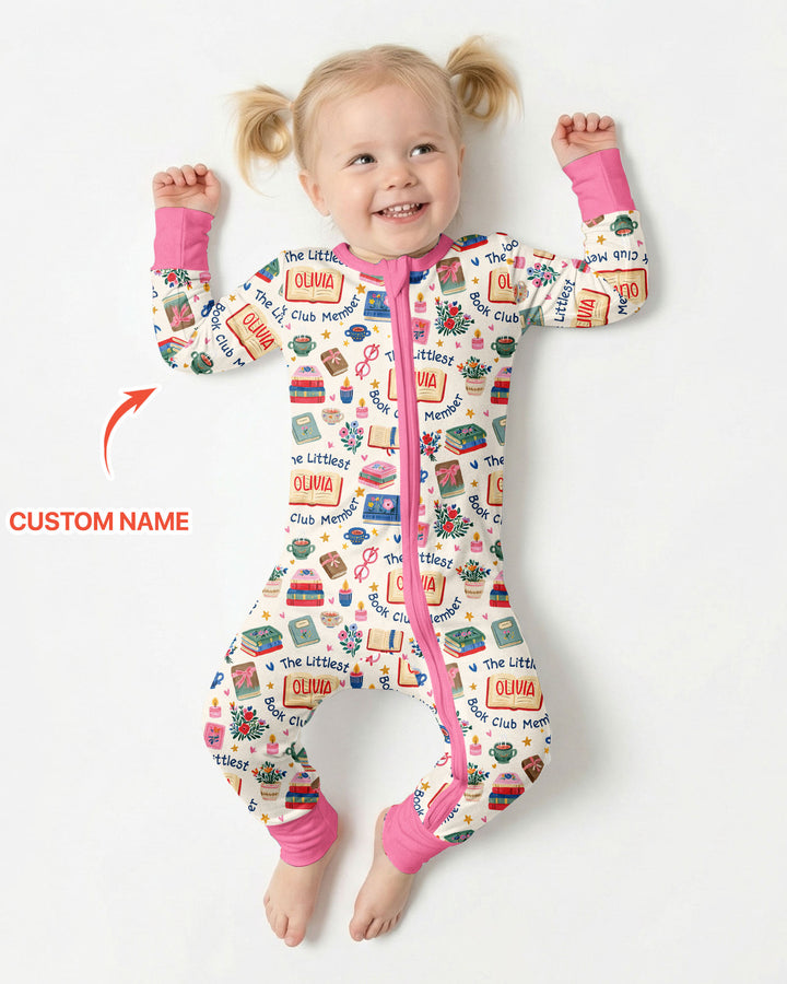 The Littlest Book Club Member Custom Name Bamboo Convertible Zippy