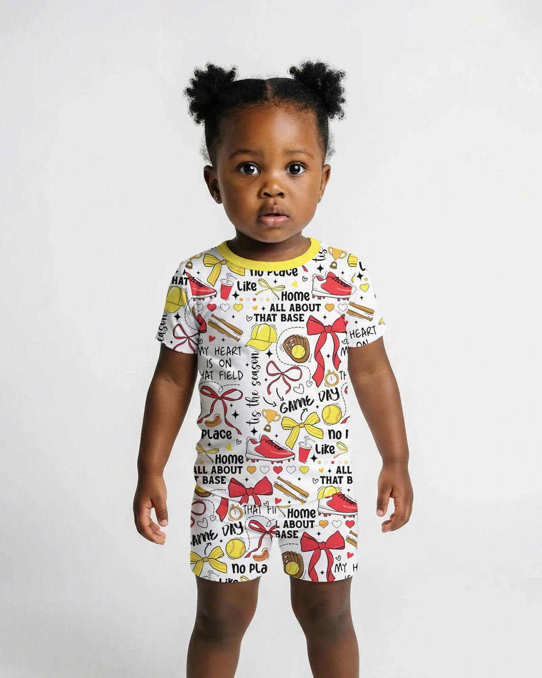 All About That Base Bamboo Two Piece Short Sleeve Shorts Pajama Set