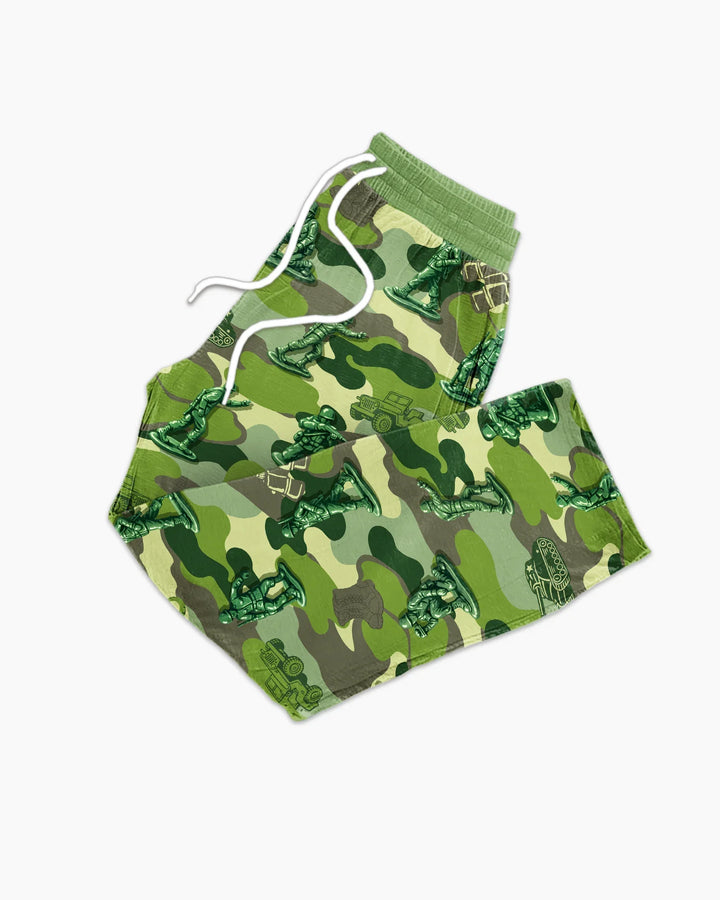 Green Army Men Bamboo Men's Pajama Set