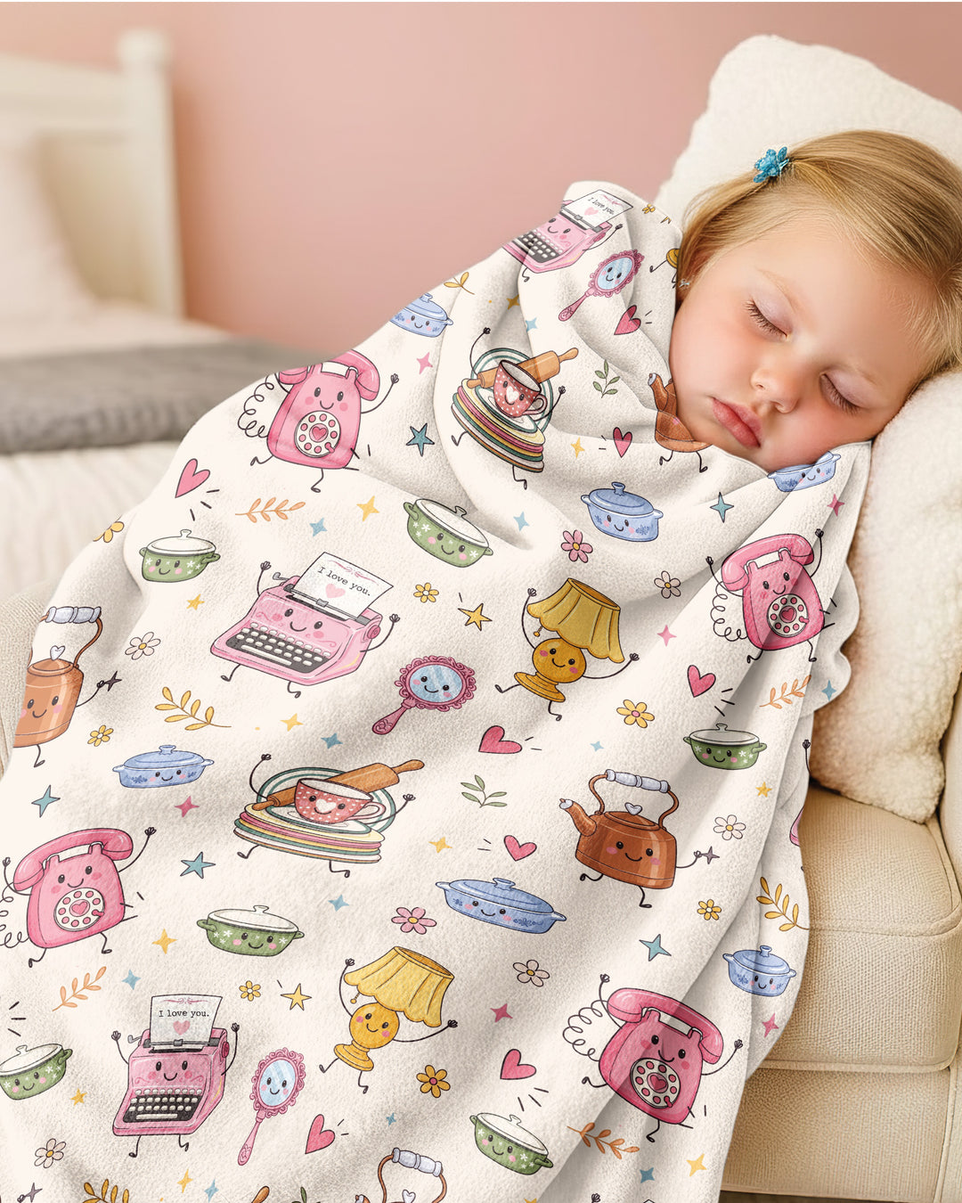 Retro Chasing Toy Bamboo Blanket