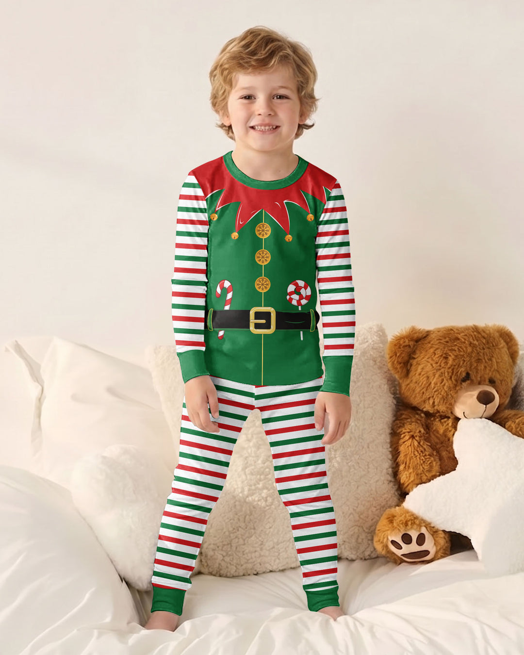 Cutest Little Elf Bamboo Two Piece Long Sleeve Pajama Set