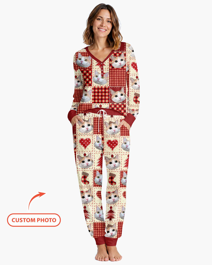 Christmas Ugly Pet Bamboo Women Pajama Set