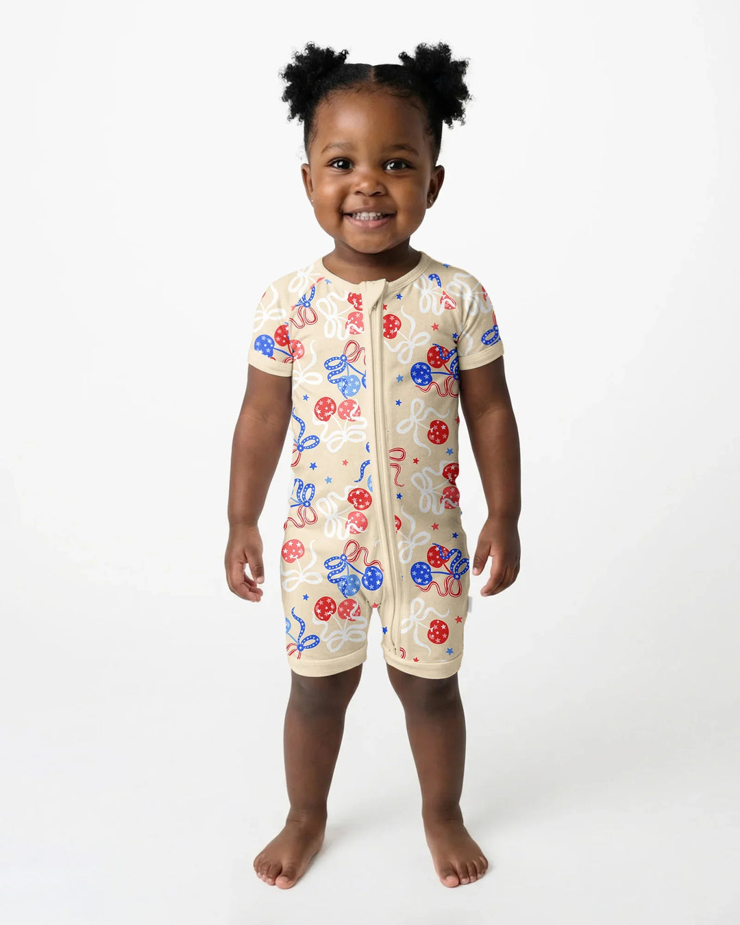 Cherry America 4th of July Bamboo Shorty Zippy