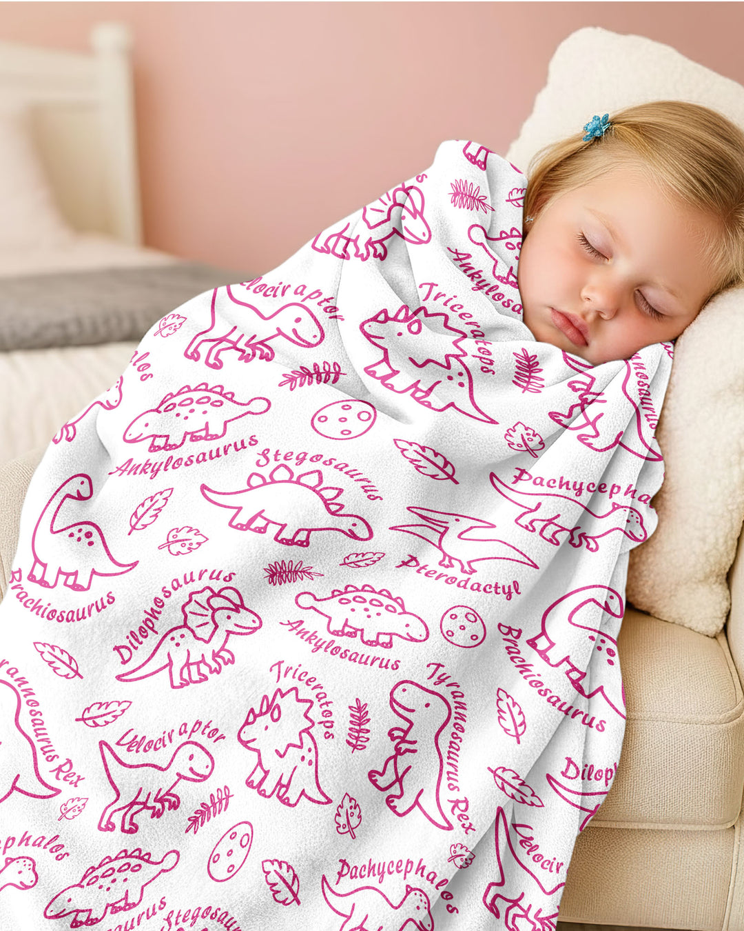 Dinosaur Park Bamboo Blanket