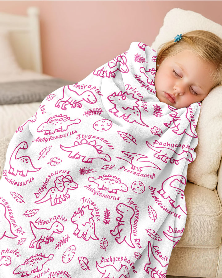 Dinosaur Park Bamboo Blanket