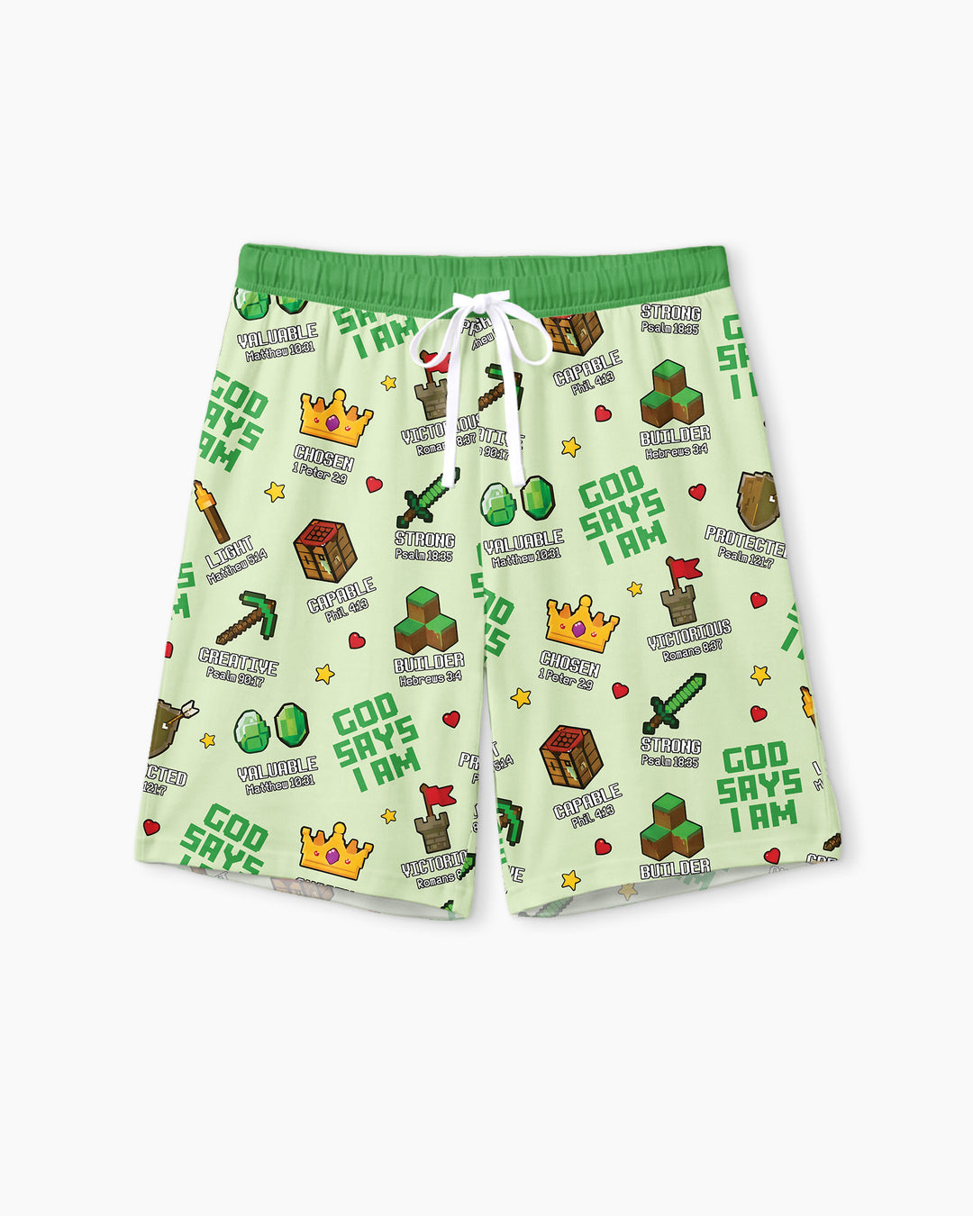 Christian Gamer Bamboo Men Short Sleeve Short Pajama Set