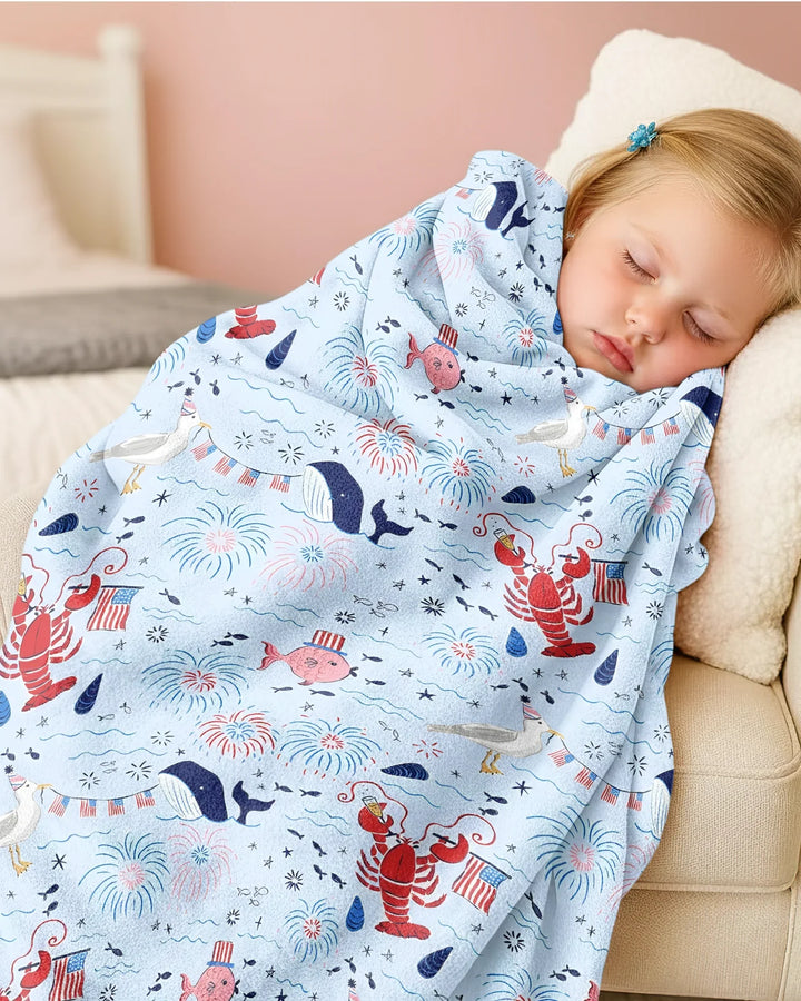 250 Summers Strong Matching Family Bamboo Blanket