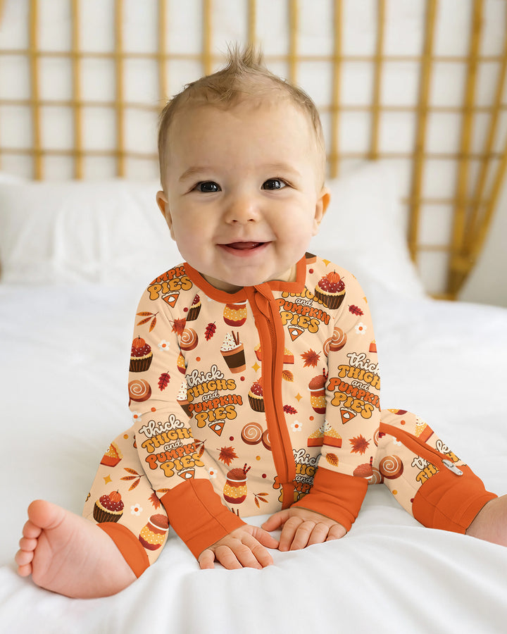 Thick Thighs and Pumpkin Pies Bamboo Convertible Zippy