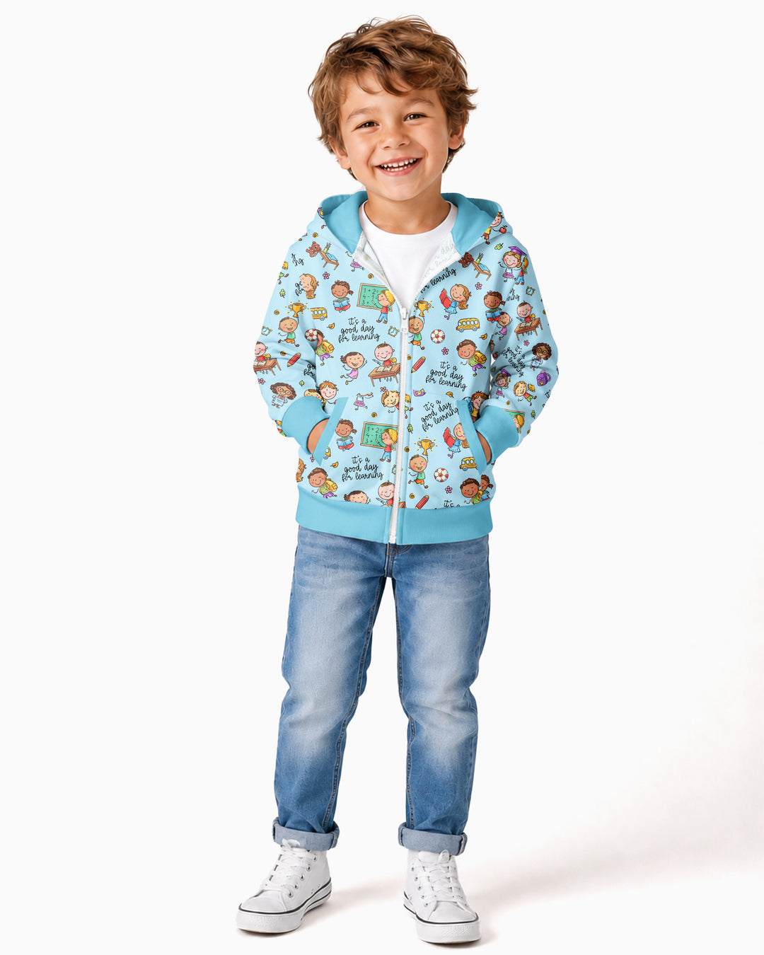 Little Learners Adventure Bamboo Zip Hoodie
