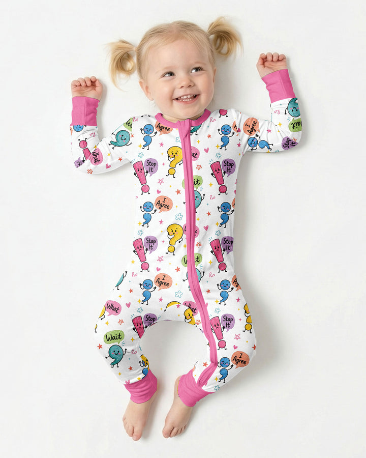 Punctuation Emotion Bamboo Convertible Zippy