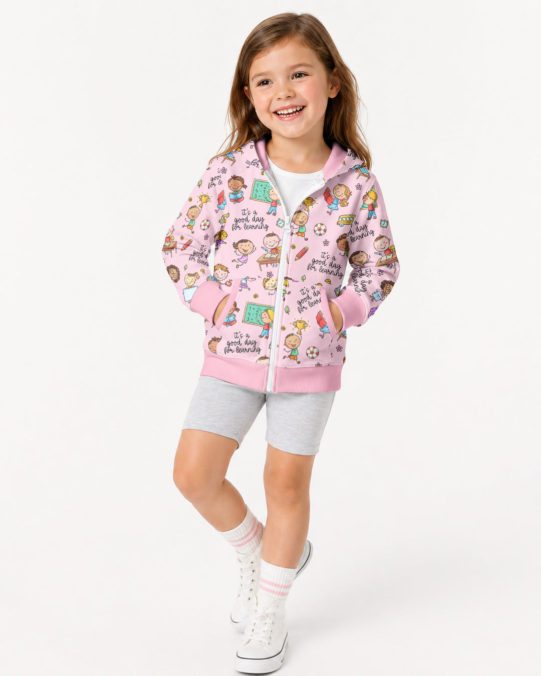 Little Learners Adventure Bamboo Zip Hoodie