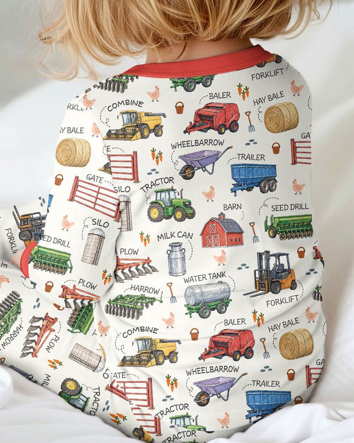 Little Farmer Bamboo Two Piece Long Sleeve Pajama Set