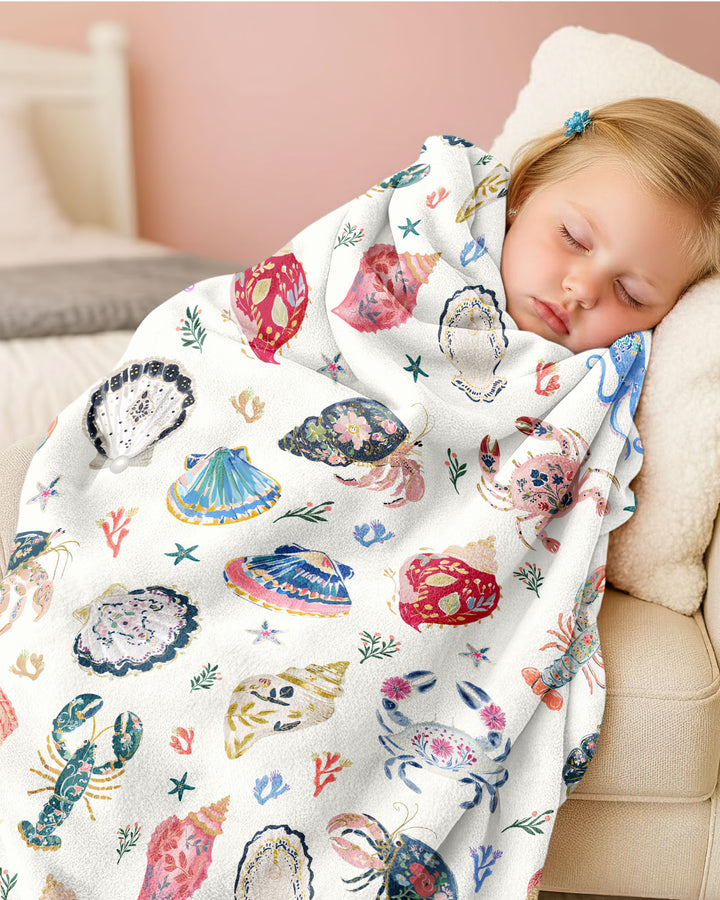Preppy Coastal Bamboo Blanket