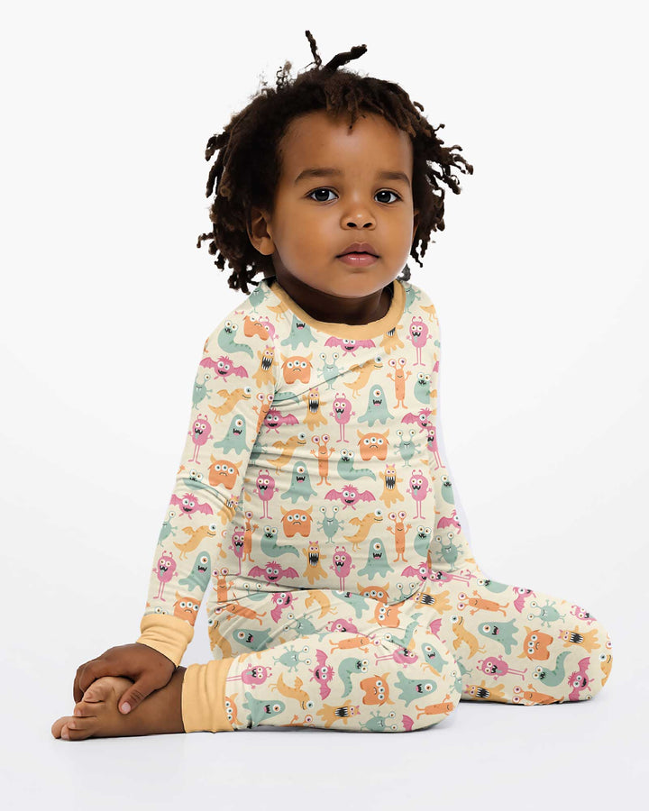 Monster Boo Bash Bamboo Two Piece Long Sleeve Pajama Set