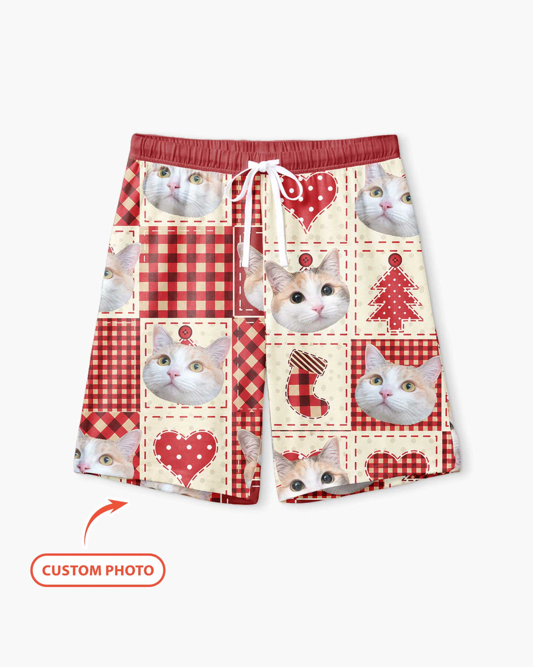 Christmas Ugly Pet Bamboo Men Short Sleeve Short Pajama Set